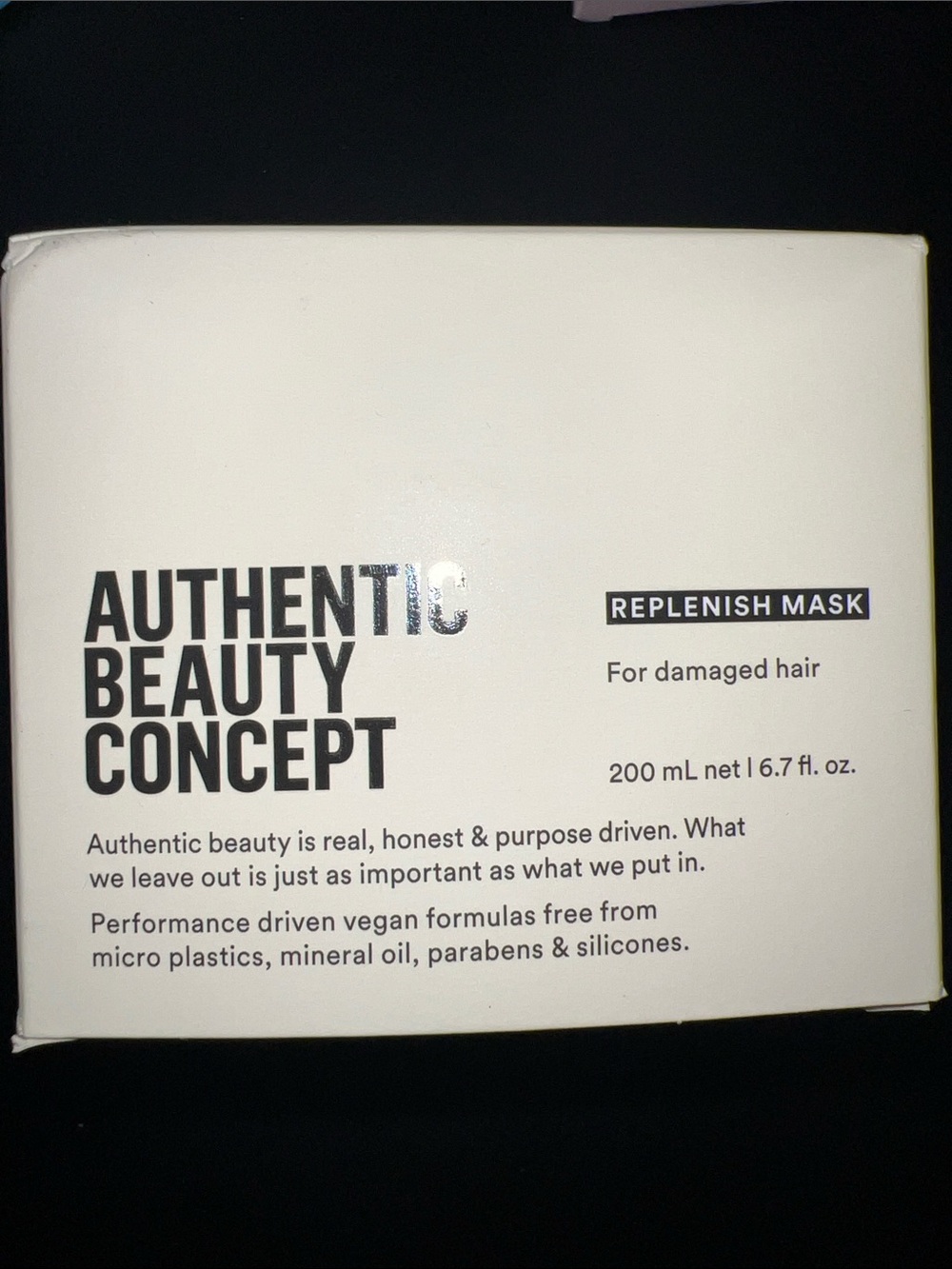 Authentic Beauty concept 6.7 ounce, Replenish Mask for damaged hair - NEW